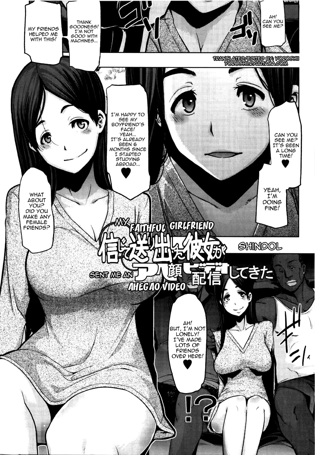 Shinjite Okuridashita Kanojo ga Ahegao Video Haishin shite kita | My Faithful Girlfriend Sent Me An Ahegao Video page 1 full