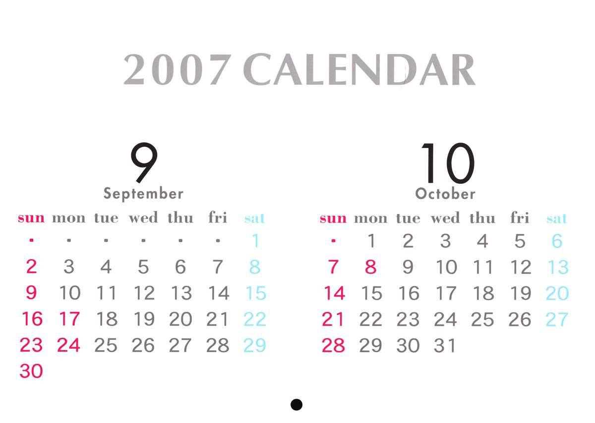 2007 Calendar page 11 full
