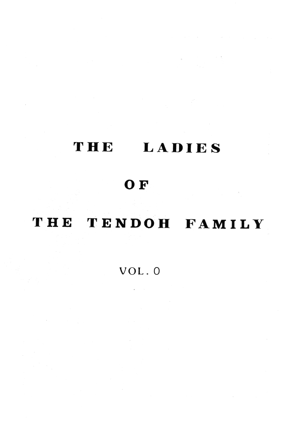 Tendou-ke no Musume-tachi - The Ladies of the Tendo Family Vol. 0 page 3 full