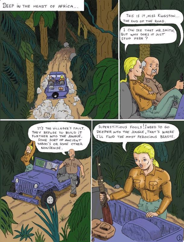 Jane The Jungle Goddess vs The Huntress page 2 full