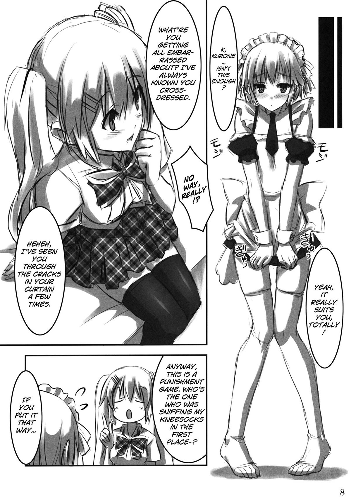 KneeShocks!!  =Little White Butterflies= page 7 full