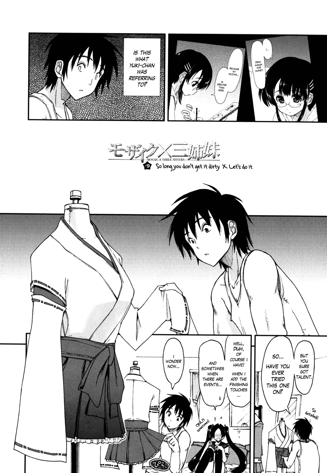 Mosaic x Sanshimai - Mosaic x Three Sisters Genteiban Ch. 9 page 2 full