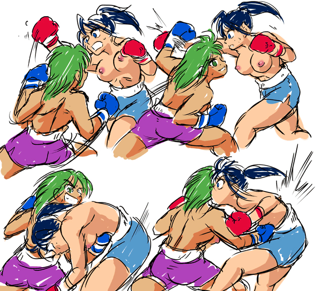 Girl vs Girl Boxing Match 4 by Taiji page 5 full