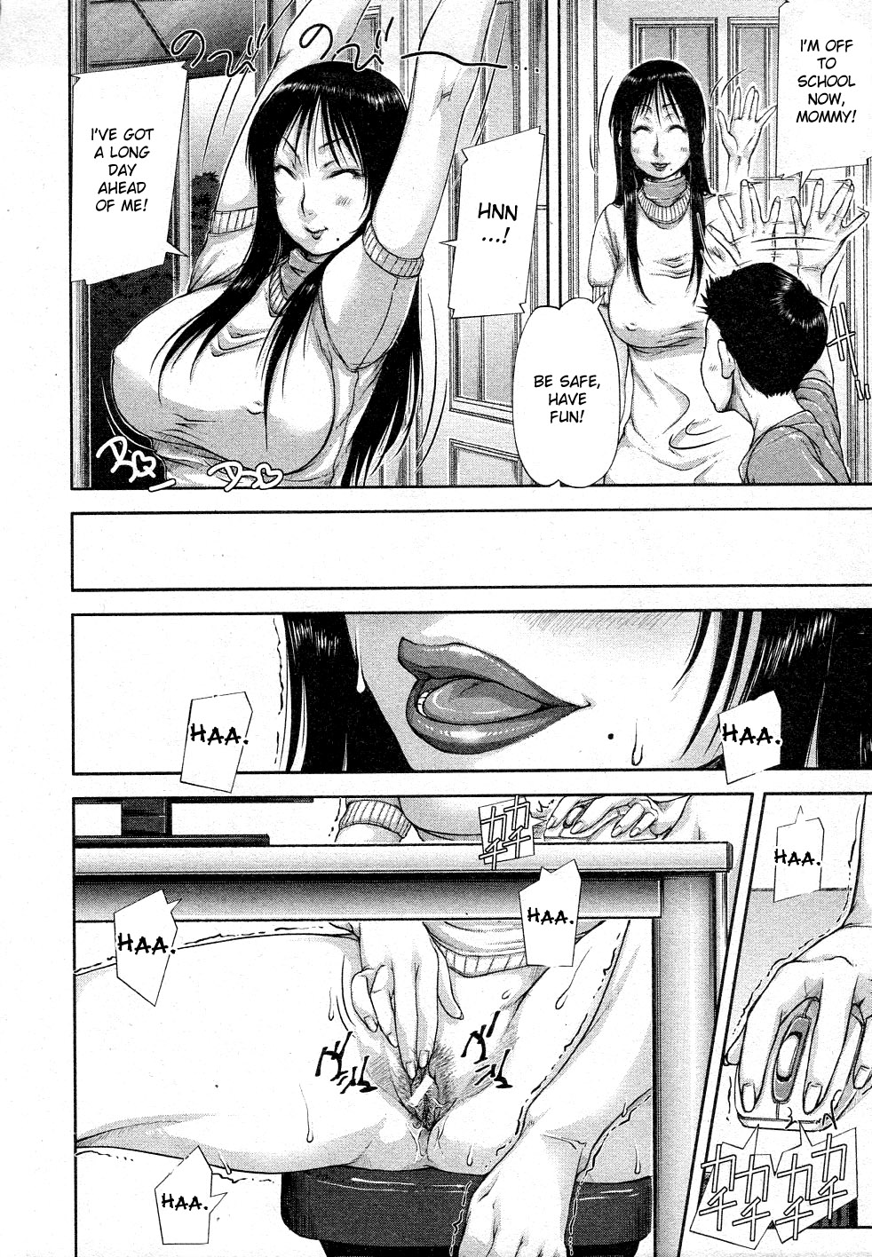 Mukimuki Taisou Mama Ryouhou 2 | Mother-Son Penis Exercises!! Mom’s treatment pt.2 page 4 full