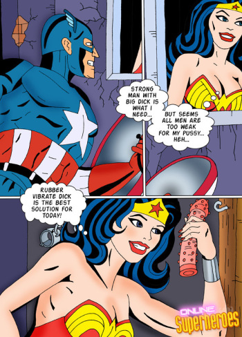 Wonder Woman And Captain America Comic cover