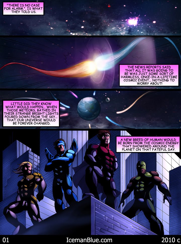 Cosmic Heroes #1 page 2 full