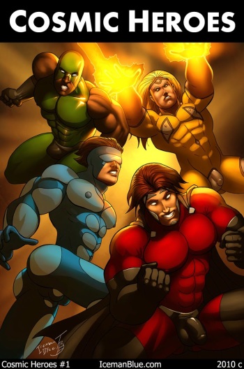 [Iceman Blue] Cosmic Heroes #1 cover