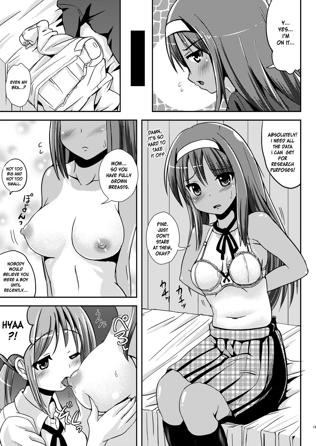 Asa Onna na Ore to Futanarikko Ojousama Zenpen page 12 full