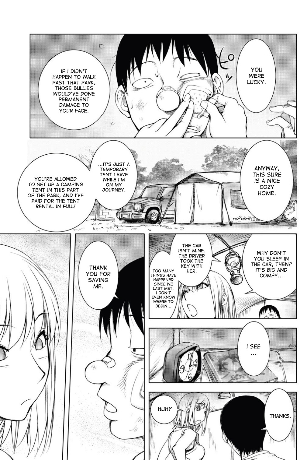 Toro Chichi Daitai Fuhoni na Wakan | The Suicide Man's Tent Ch. 1-2 page 3 full