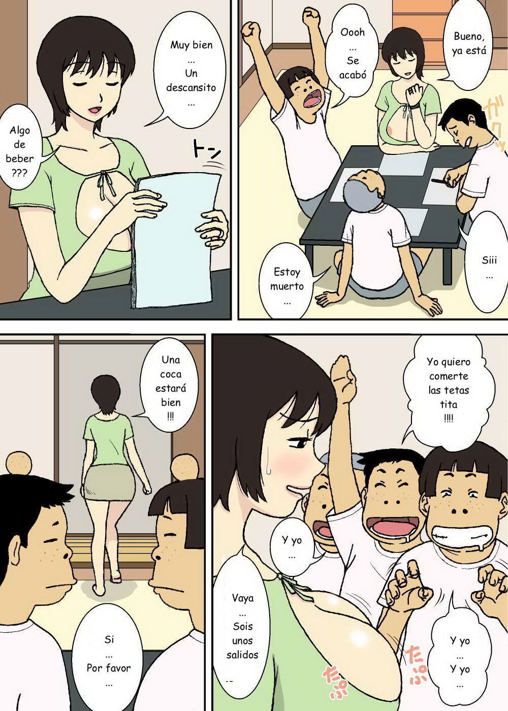 Warugaki to Kyonyuu Mama | Unos Chicos Traviesos y una Madre de Enormes Tetas page 8 full
