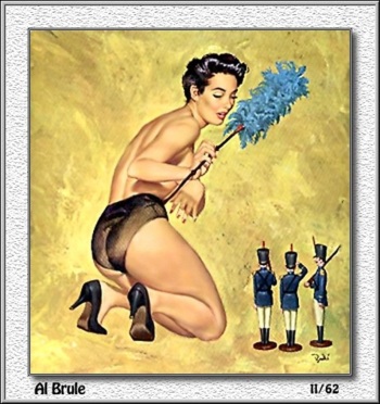 old pin up art cover
