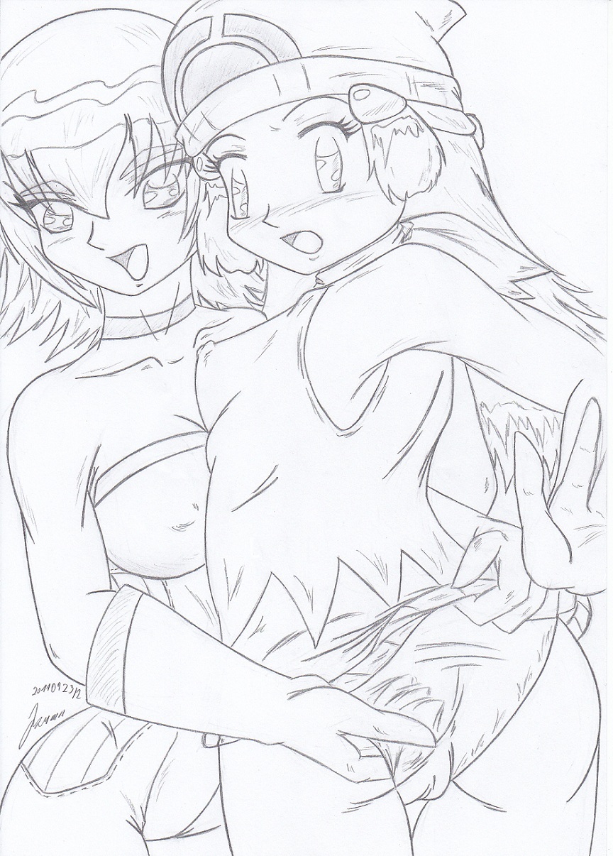 My miny Dawn _ pokemon Sketches work_3 page 2 full