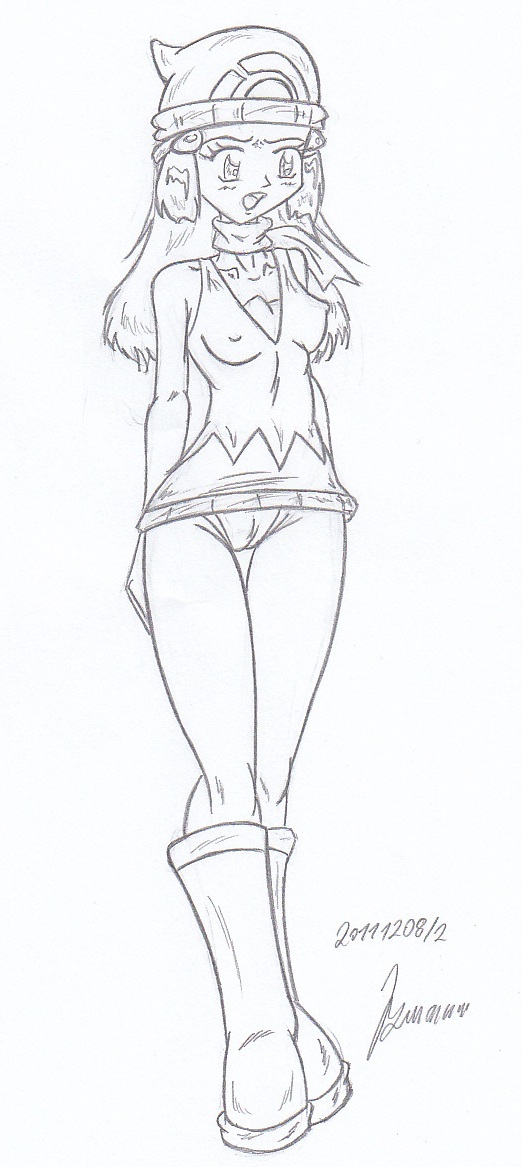 My miny Dawn _ pokemon Sketches work_3 page 4 full