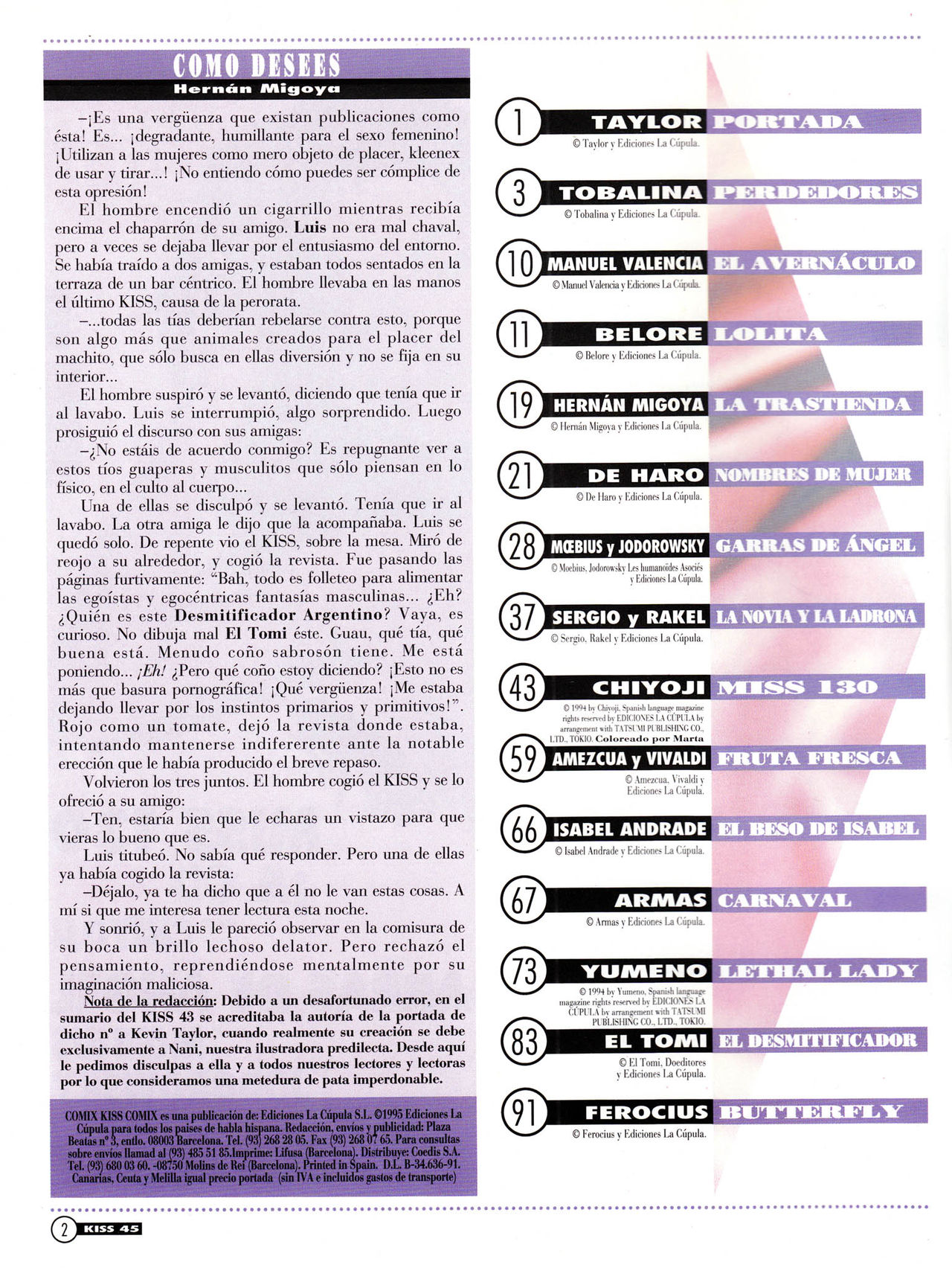 Kiss Comix #045 page 2 full