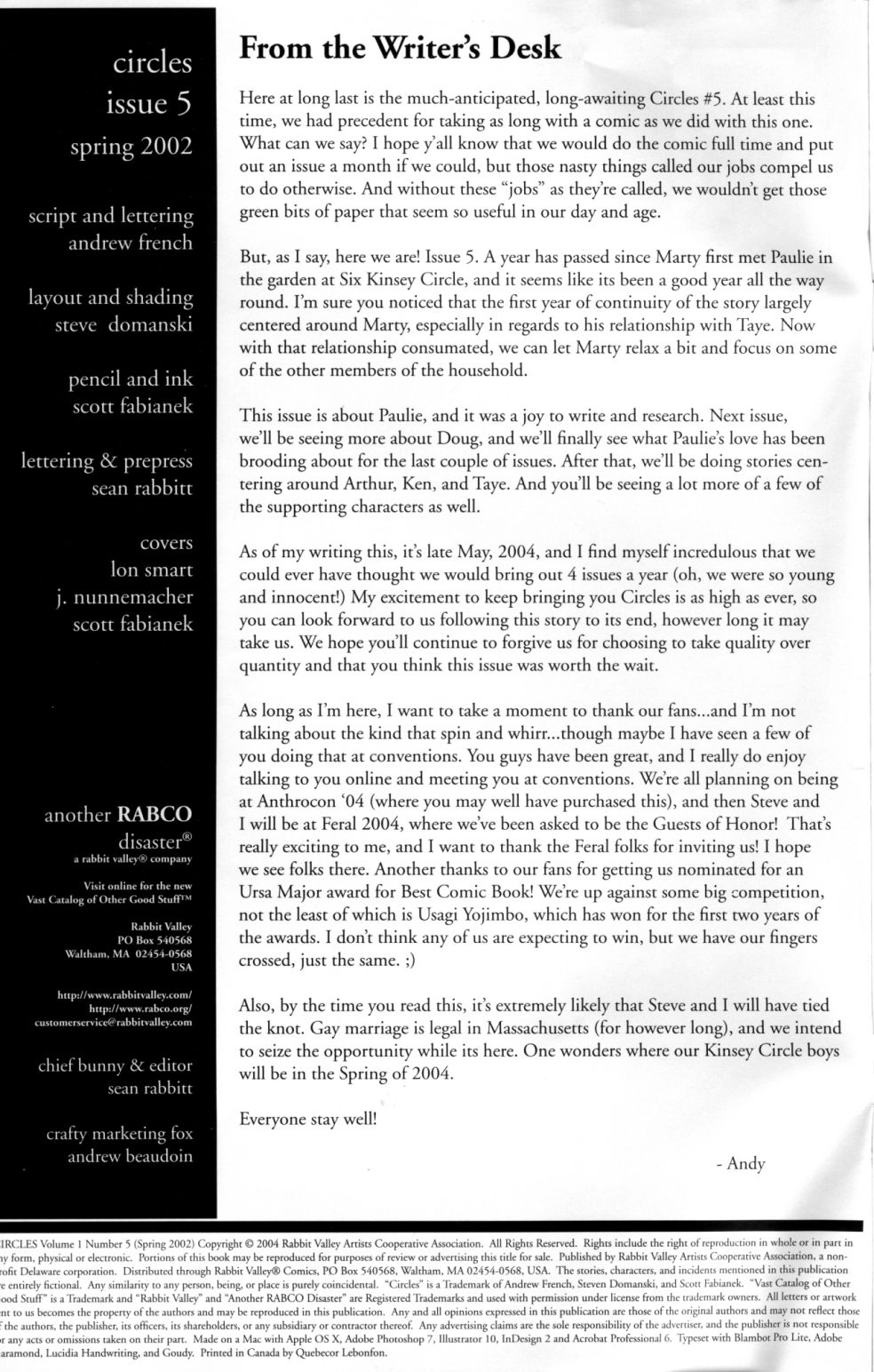 Circles - Issue 5 page 3 full