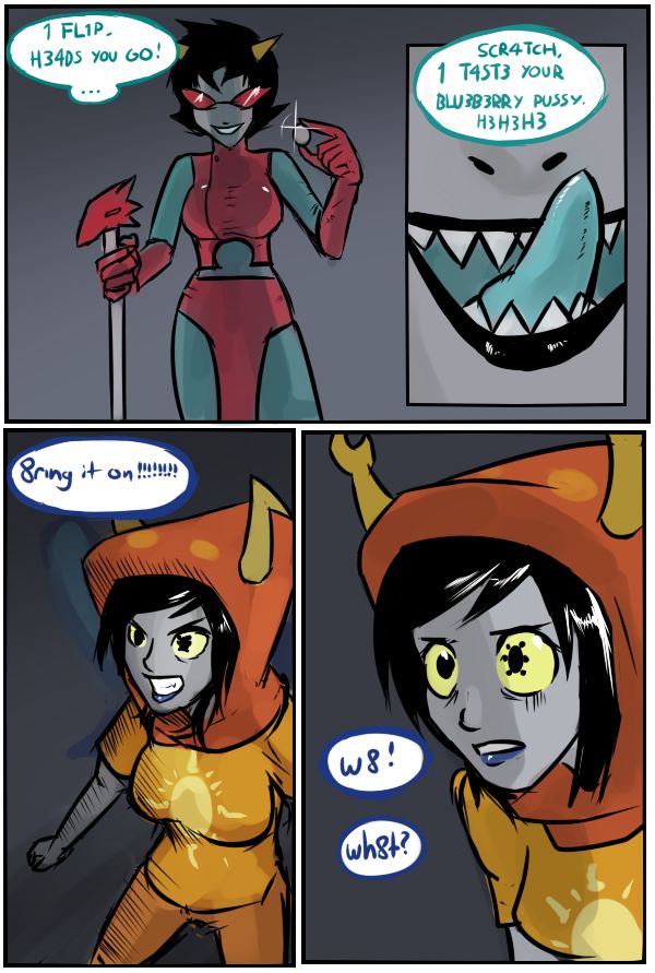 Terezi/Vriska Comic by Lemon Font page 1 full