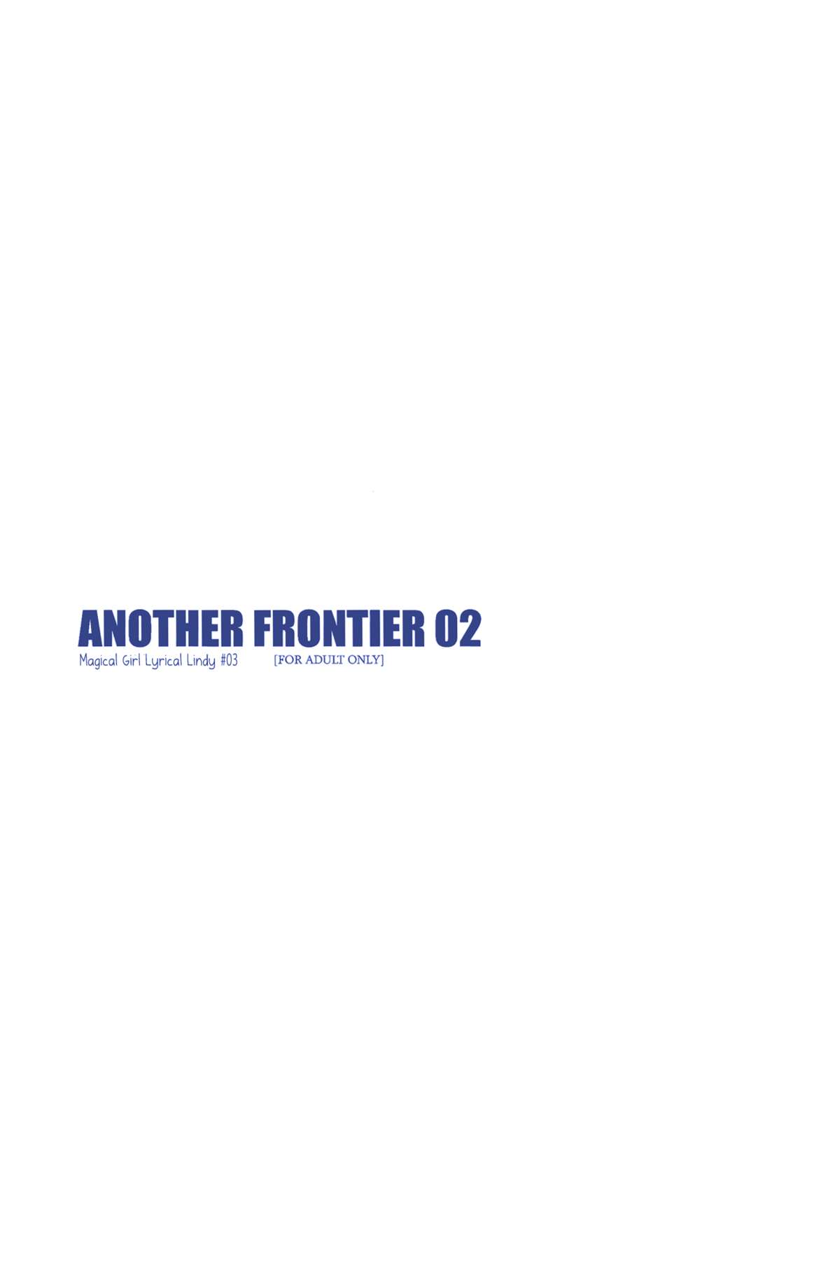 ANOTHER FRONTIER 02 Magical Girl Lyrical Lindy-san #03 page 3 full