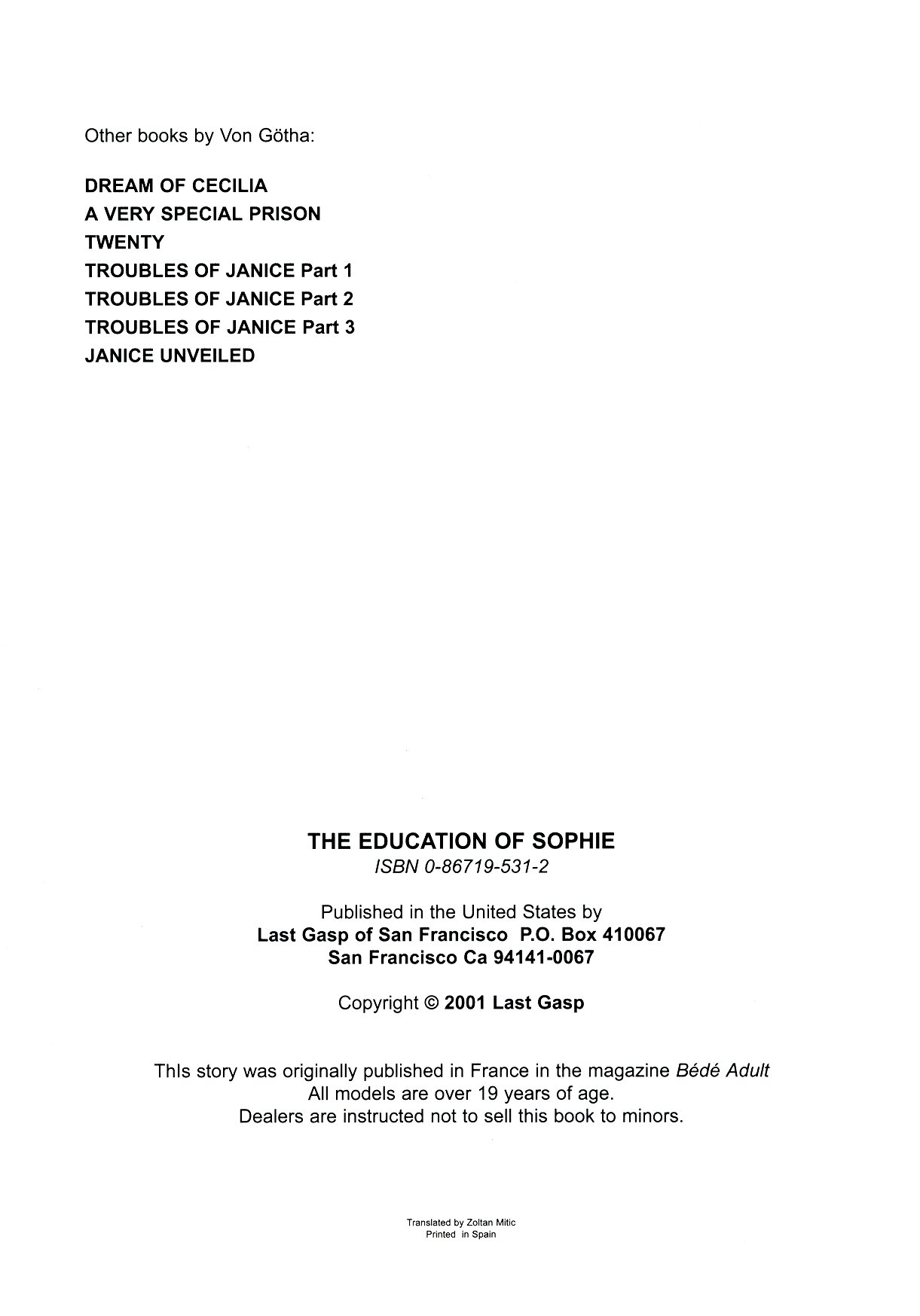 The Education of Sophie page 3 full