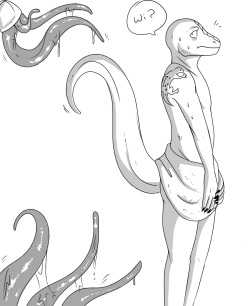 Tentacle Raped in the Shower