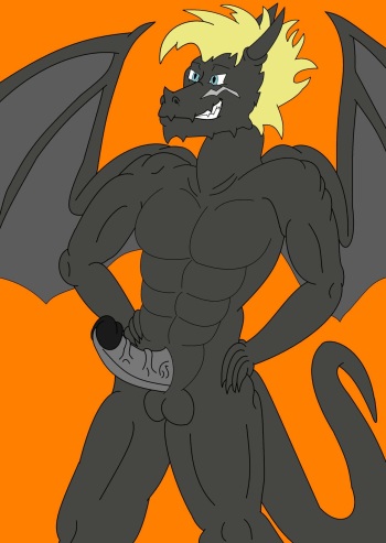 my own anthro dragon drawings cover