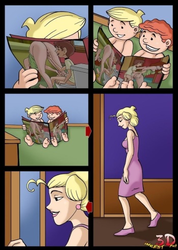 Dennis's mom think that she is better that porn magazine (Dennis the Menace) cover
