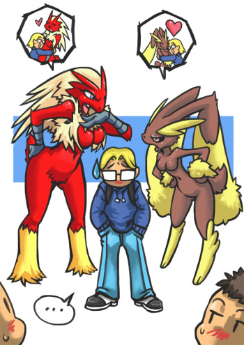 [Bittenhard, Ebony Pikachu] Pokemon Battle: Lopunny Vs Blaziken (Pokemon) cover