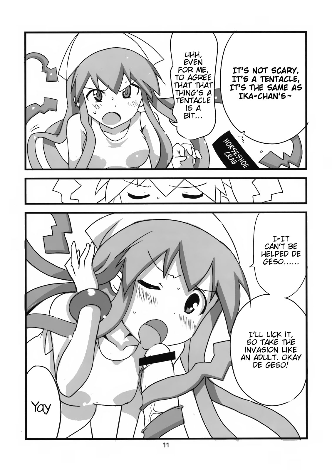 Peropero suru no o Yamena Ika! | Won't you stop licking!   =LWB= page 11 full