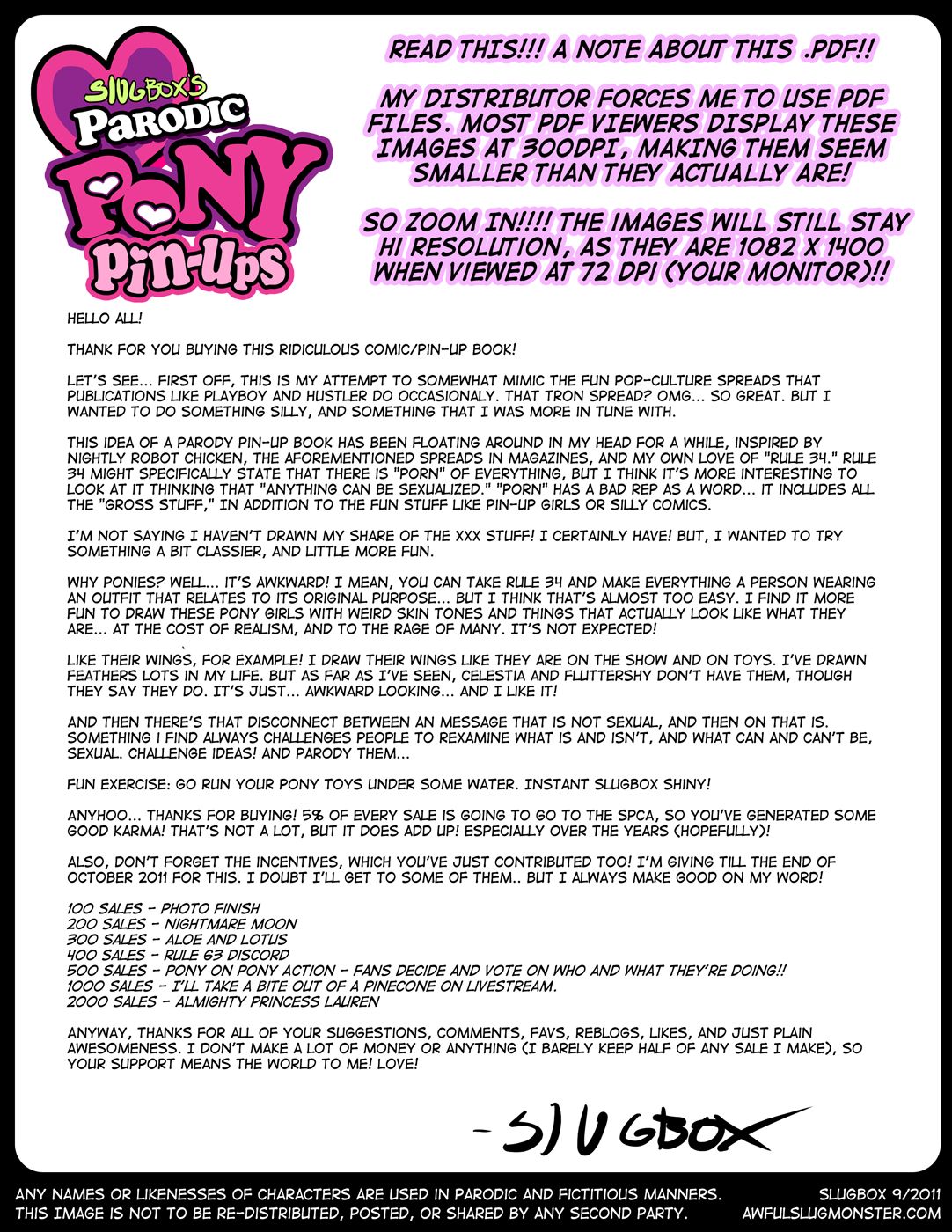 Slugbox - Parodic Pony Pinups page 2 full