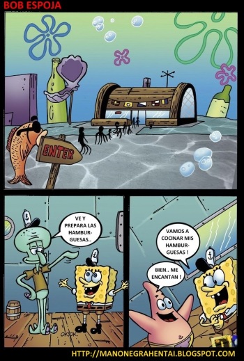 BOB ESPONJA  sexo en fondo de bikini (Mano Negra) cover