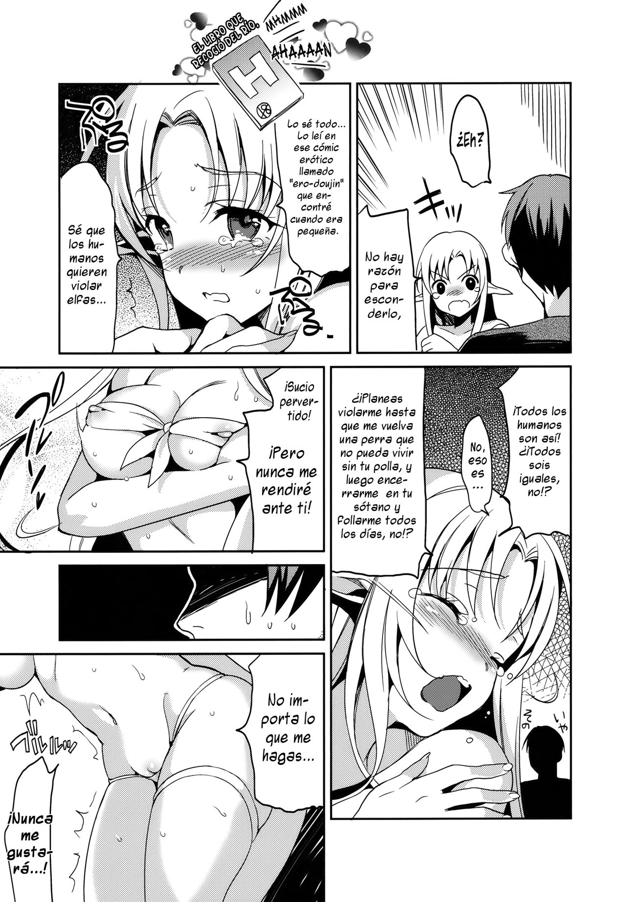 Wataero!! - Yamete..! Watashi ni Ranbou Suru Ki deshou!? Ero Doujin Mitai ni!! | ¡Detente...! ¿¡Intentas Violarme, no!? ¡¡Justo como en un ero-doujin!! page 8 full
