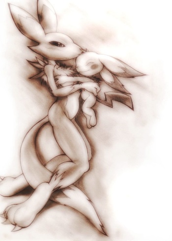 Renamon B&W cover