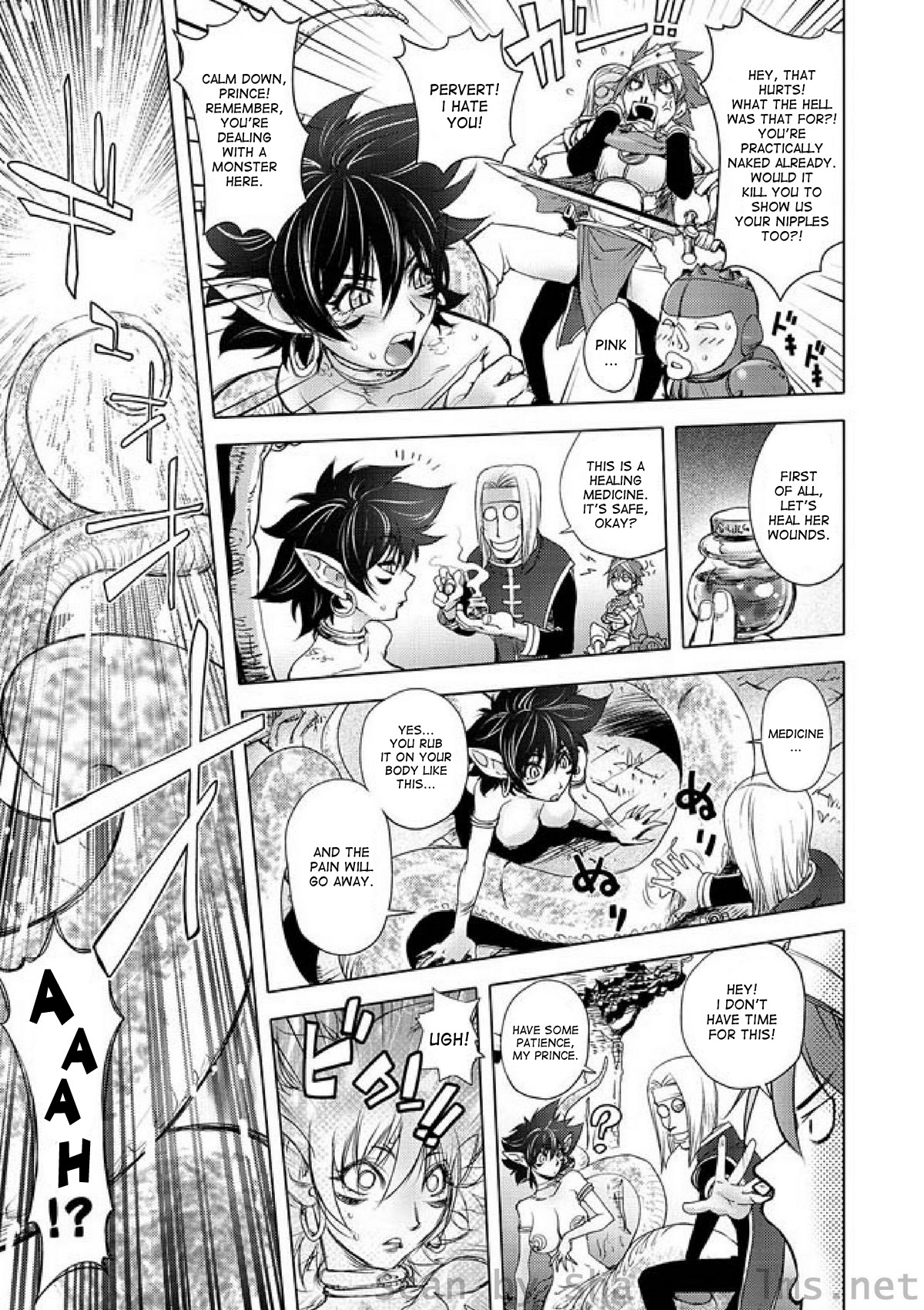 The Three Heroes' Adventures Ch. 2 - Snake Girl page 8 full