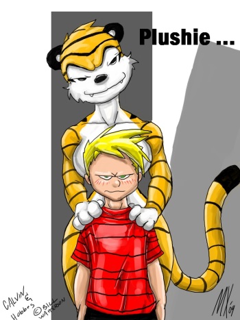 [MonkeyxFlash] A College Plushie (Calvin & Hobbes) [In Progress] cover