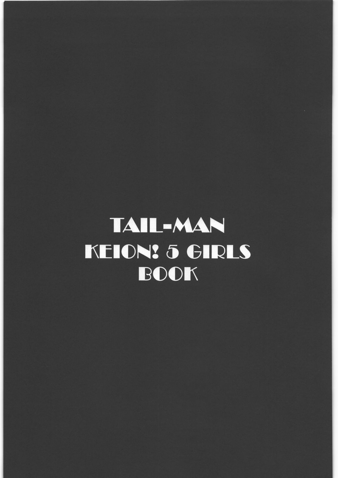 TAIL-MAN KEION! 5 GIRLS BOOK page 2 full