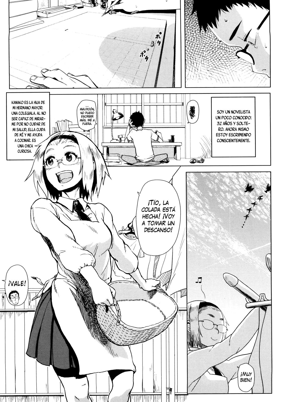 Kanako to Ojisan Ch. 1-5 page 1 full