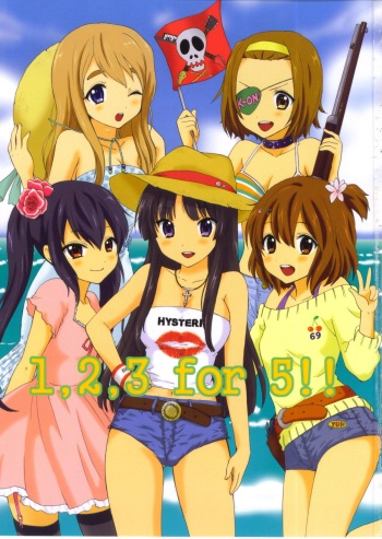 (COMIC1☆4) [Tachinomi-ya (Inoue Atsushi, Fumitani Yasunori, Muramatsu Toubee)] 1,2,3 for 5!! (K-ON!) cover