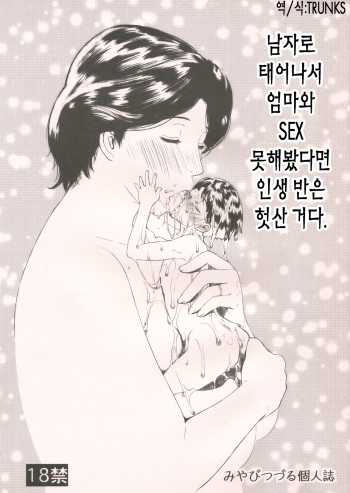 (C79) [Miyabi Tsuzuru Bu (Miyabi Tsuzuru)] Otoko ni Umarete Hahaoya to SEX shinai nante Jinsei Hanbun Sonshiteru. (colorful, Ookiku Furikabutte) (korean) cover