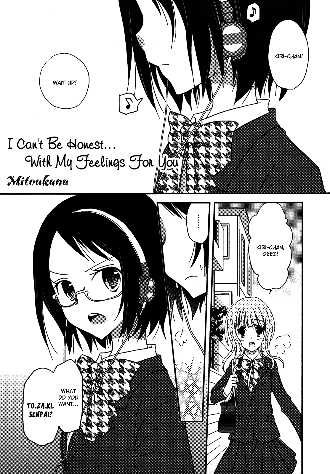 I Can't Be Honest... With My Feelings For You page 1 full
