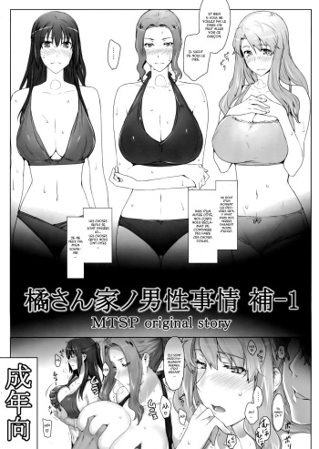 (C83) [MTSP (Jin)] Tachibana-san-chi no Dansei Jijou Ho - 1 [French] cover