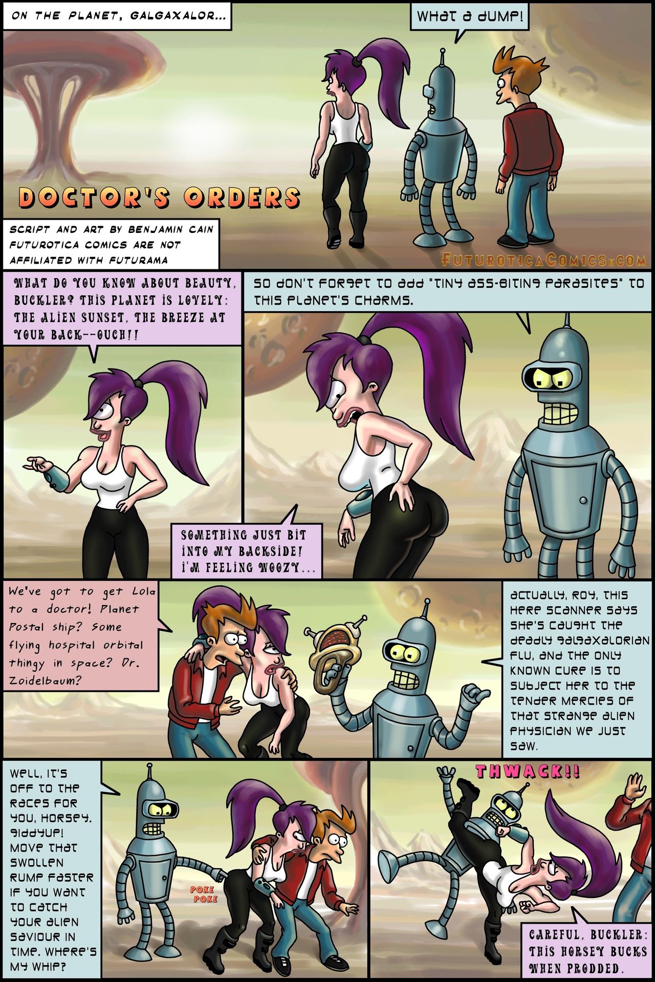 Futurotica Comics page 1 full