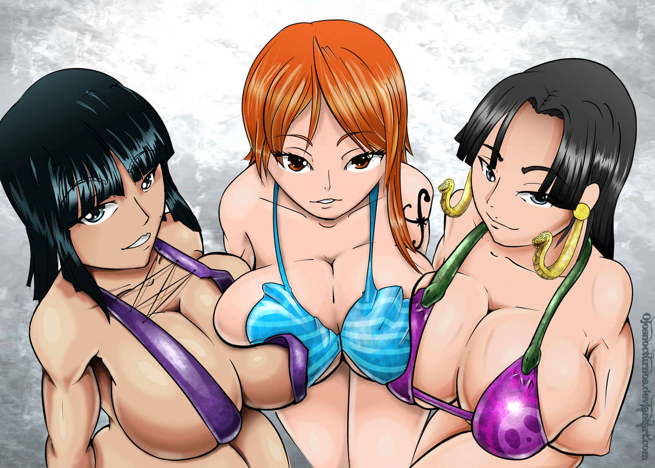 One piece hentai nami nico robin фото 111