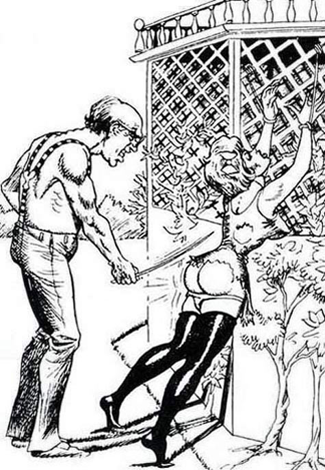 Spanking cartoons BW page 4 full