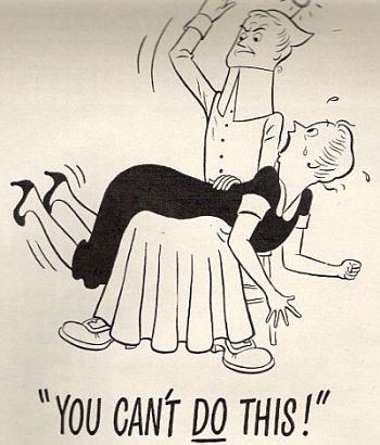 Spanking cartoons BW page 8 full