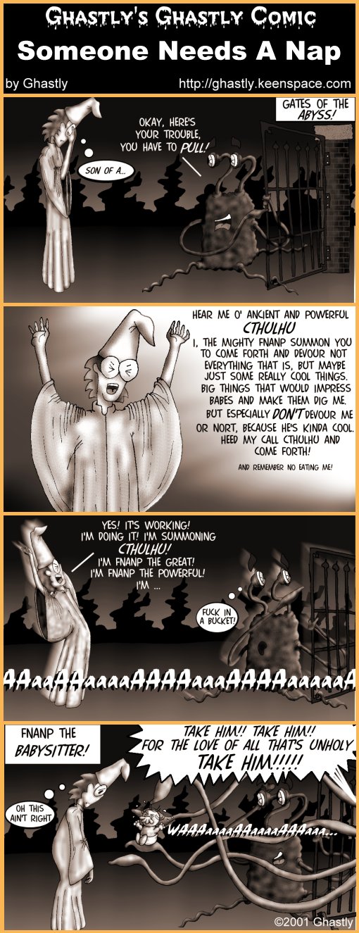 Ghastly's Ghastly Comic: Tentacled Monsters and the Women who love them. page 11 full