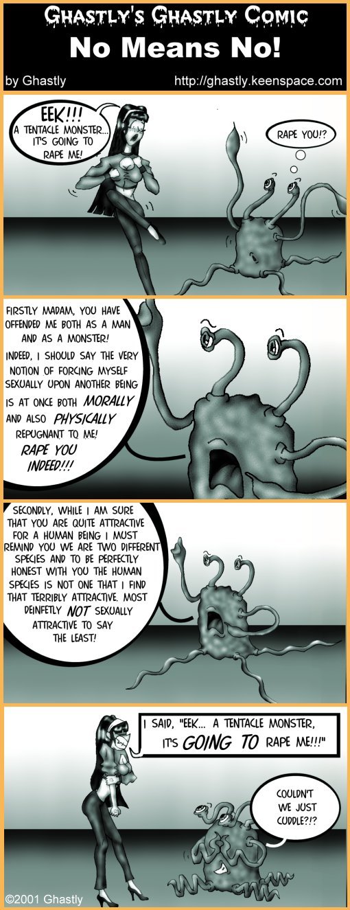 Ghastly's Ghastly Comic: Tentacled Monsters and the Women who love them. page 2 full