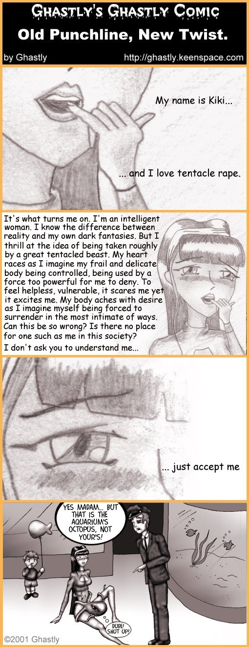 Ghastly's Ghastly Comic: Tentacled Monsters and the Women who love them. page 4 full