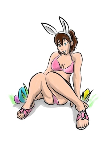 Happy Easter (bunny girl to were wolf) cover