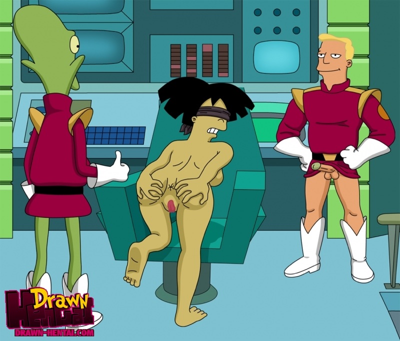 Futurama: Zapp Brannigan with Kif Kroker fack Emy Wong page 4 full