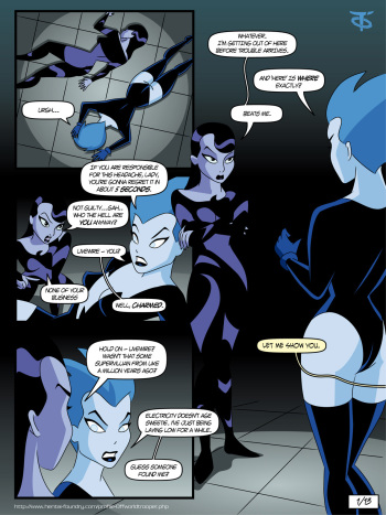 [Offworldtrooper] Inque and Livewire (Batman Beyond) cover