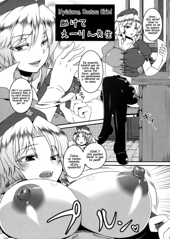 (C81) [Tiramisu Tart (Kazuhiro)] Kaijou Gentei Omakebon Tasukete Eirin-sensei (Touhou Project) [Spanish] [Lateralus-Manga] cover